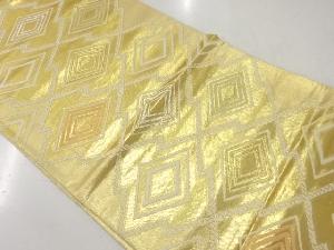 アンティーク　松皮菱模様織出し袋帯（材料）